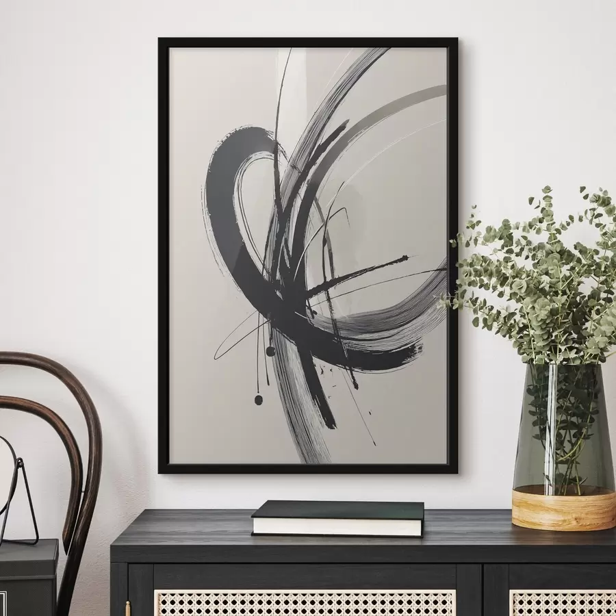 Fototapetes Abstraktie minimālistiskie triepieni ar otu f45582