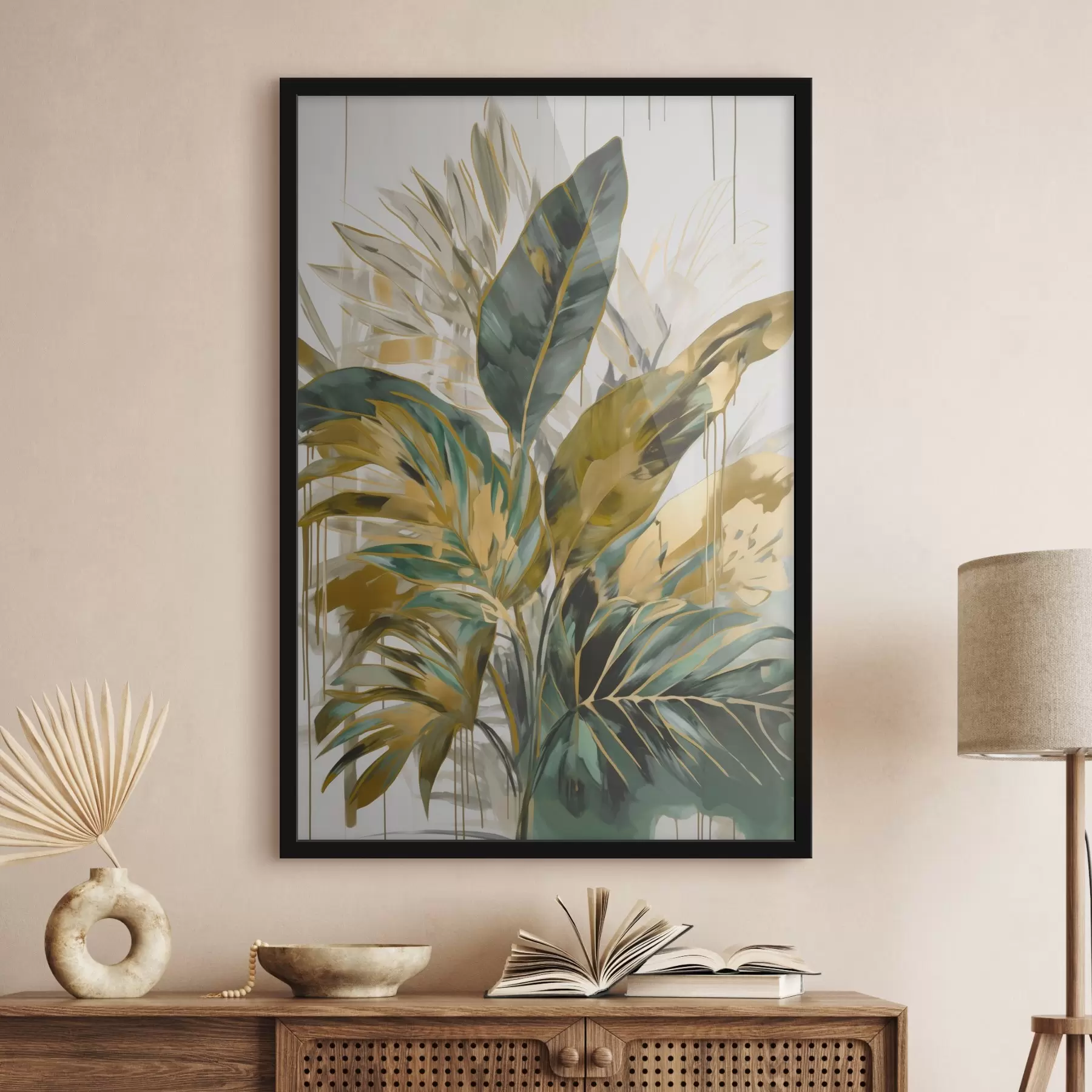 Fototapetes Abstraktas tropu lapas f45589