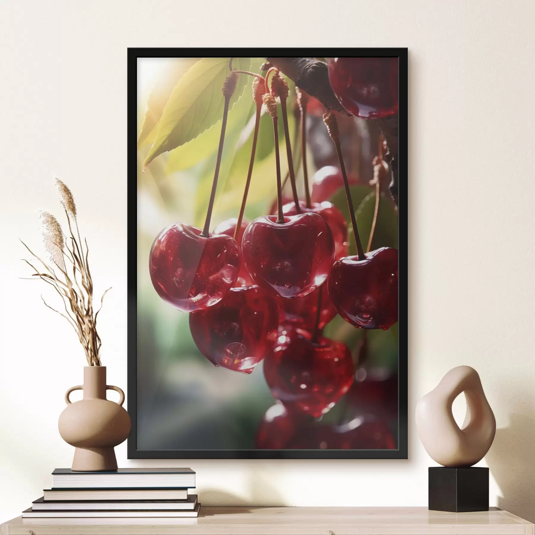 Fototapetes Meitenes portrets ar abstraktu apelsīnu gleznu f45498