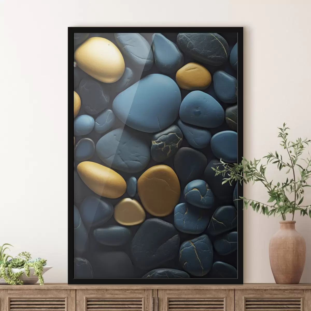 Plakāts Abstraktas vertikālas krāsainas līnijas f45512