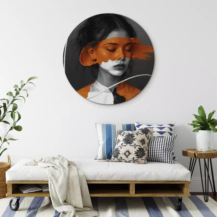 Glezna Violeta puķe apjomīgās glezniecības stilā r45495