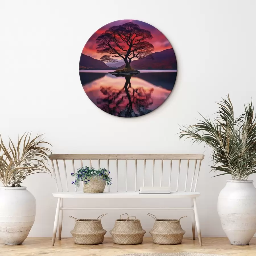 Glezna Ūdens piliens, kas krīt ar gaismas mirdzumiem r45504