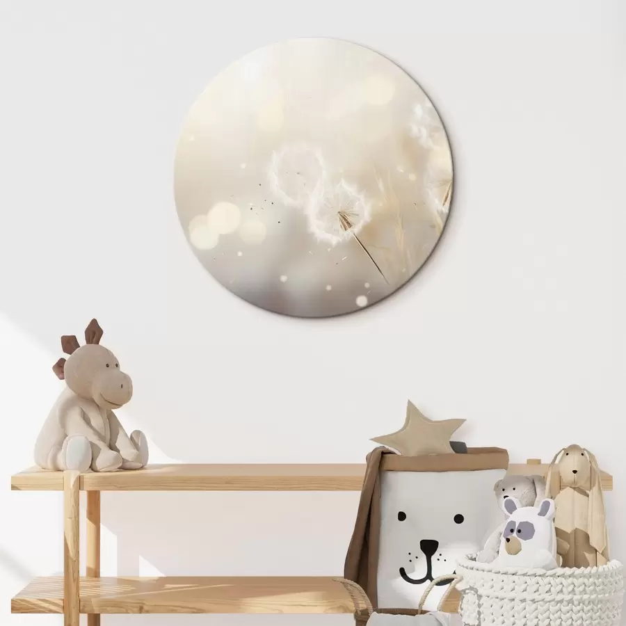 Glezna Delikātas pienenes spilgtā gaismā r45519