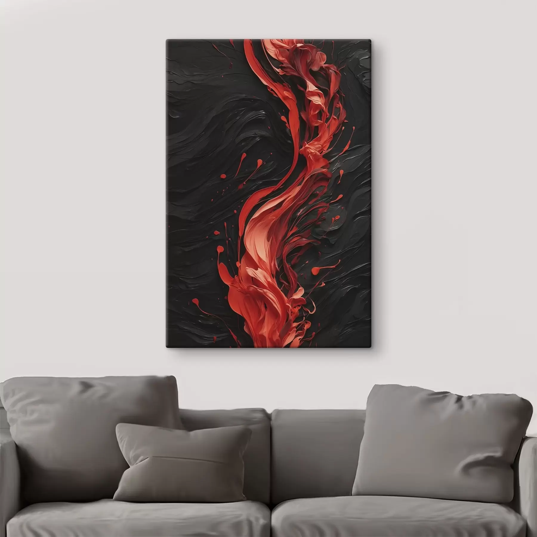 Glezna Abstraktie koncentriskie apļi pelēkos un baltos toņos s45490