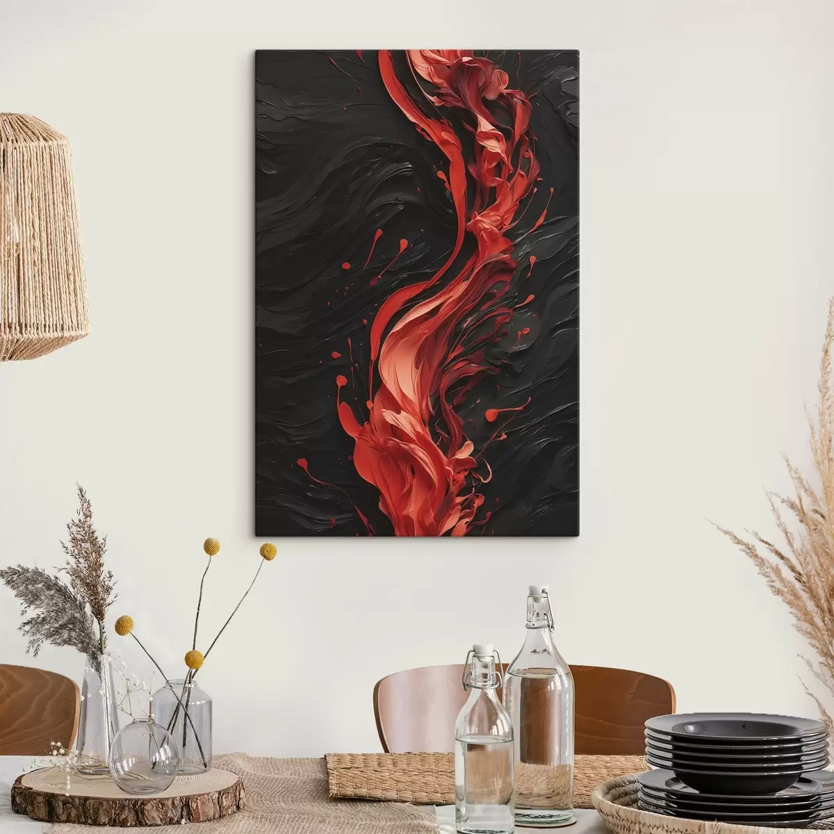 Glezna Abstraktie koncentriskie apļi pelēkos un baltos toņos s45490