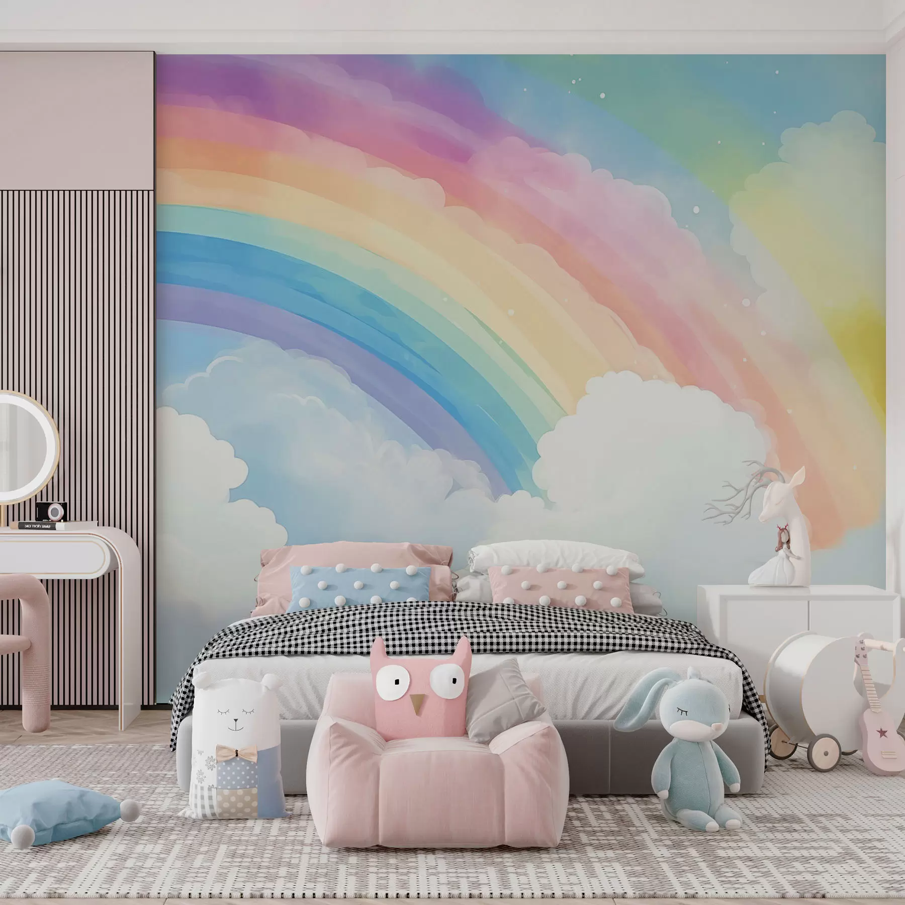 Fototapetes Varavīksne debesīs w04487