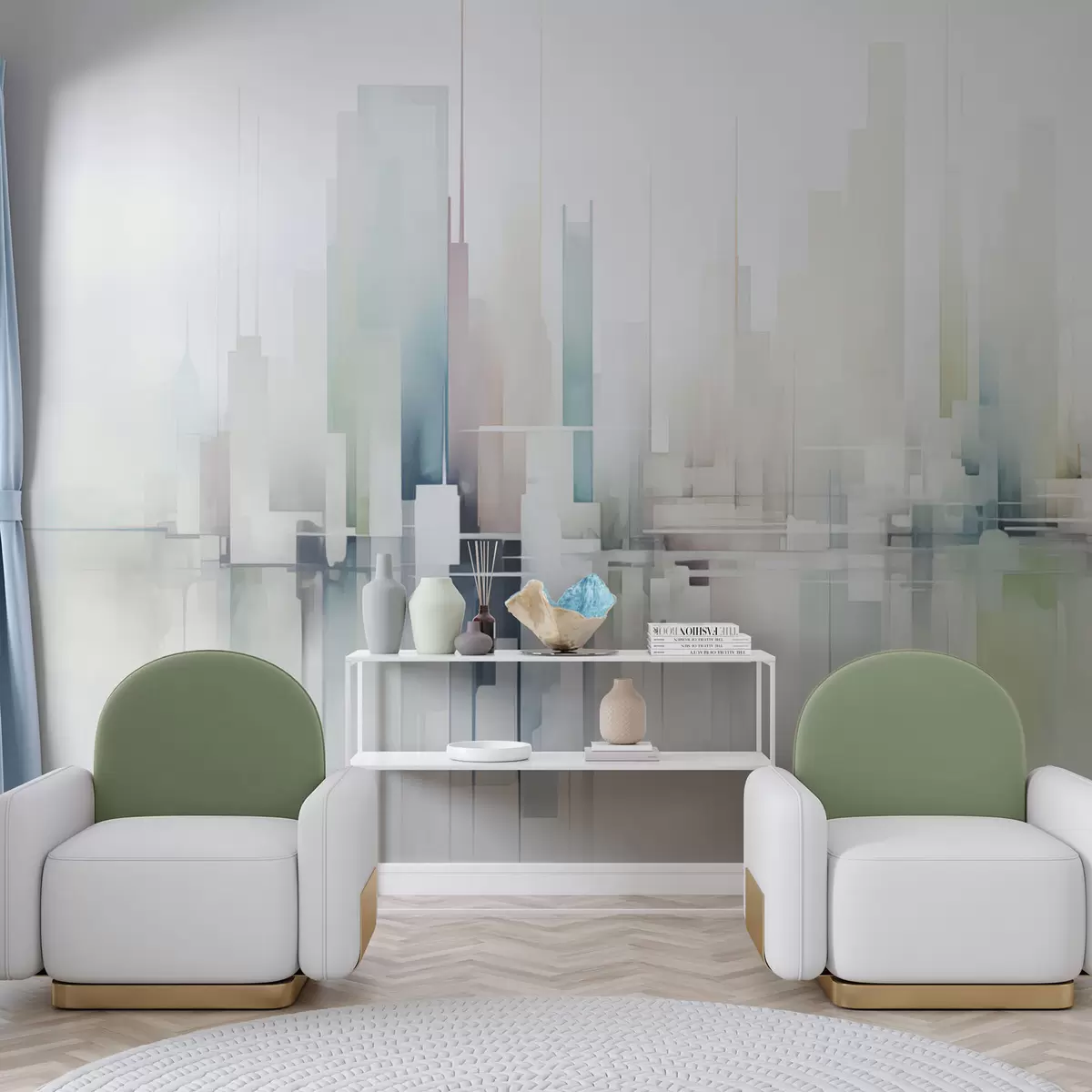 Fototapetes Abstraktā pilsēta w04488