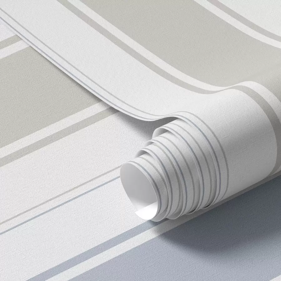 Fototapetes Pelēkas un zilas platas svītras uz balta fona a00558