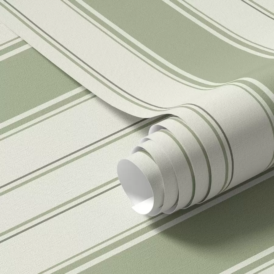 Fototapetes Krēmkrāsas fons ar vienmērīgām zaļām vertikālām svītrām a00560