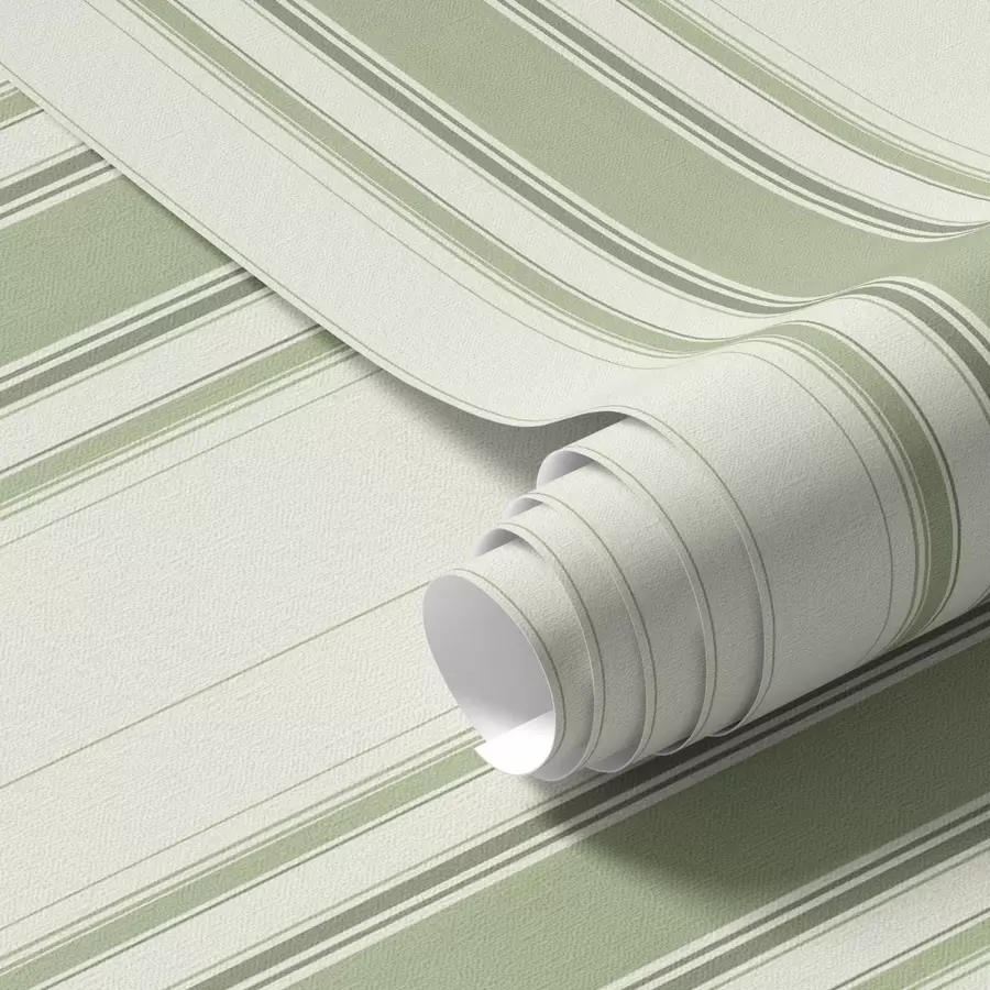 Fototapetes Gaišs fons ar tumši zaļām akcenta svītrām a00562