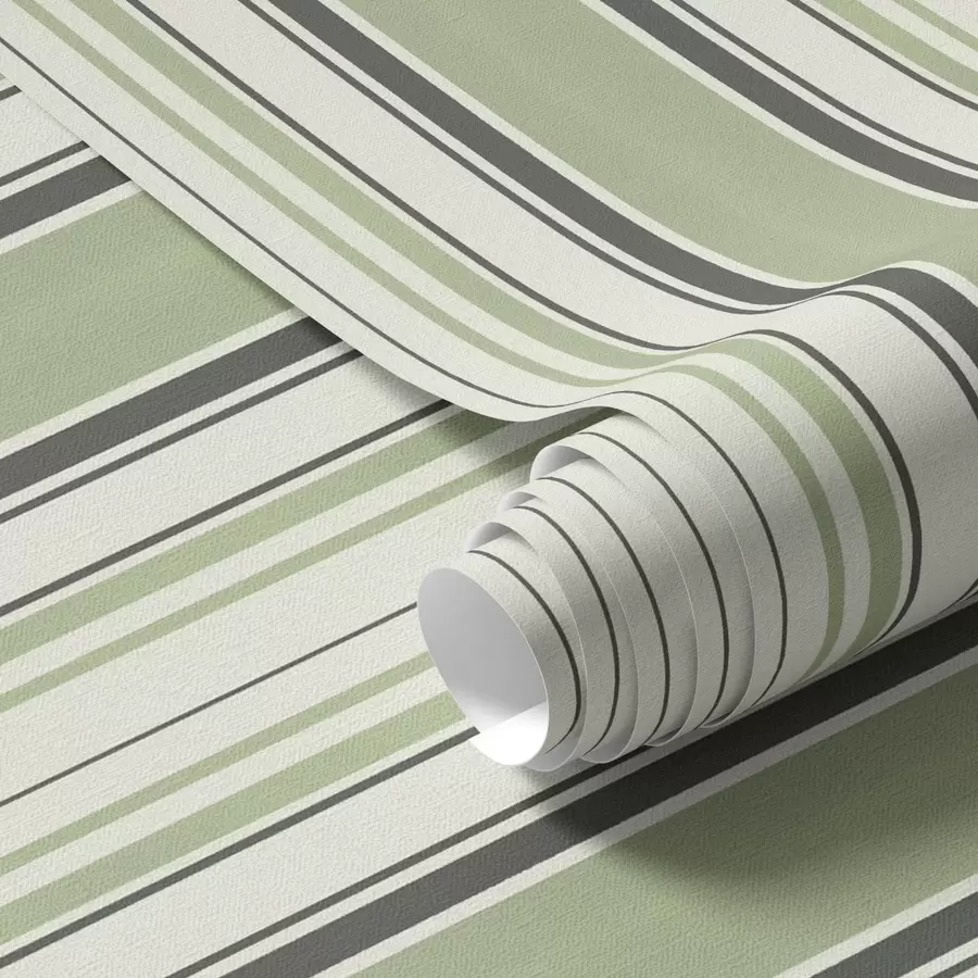 Fototapetes Krēmkrāsas fons ar zaļām un melnām svītrām a00563