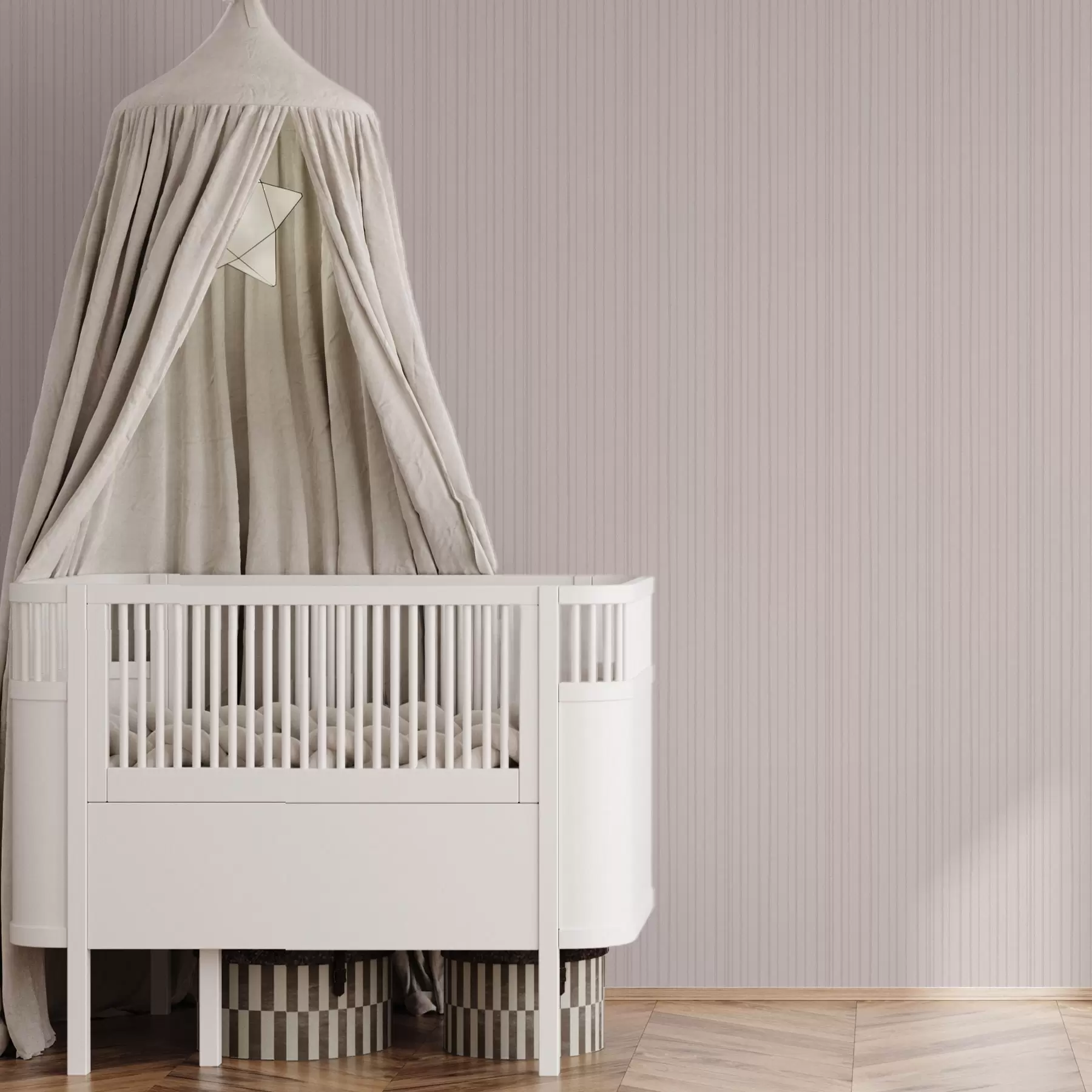 Fototapetes Gaiši rozā vertikālas svītras delikātā stilā a00567