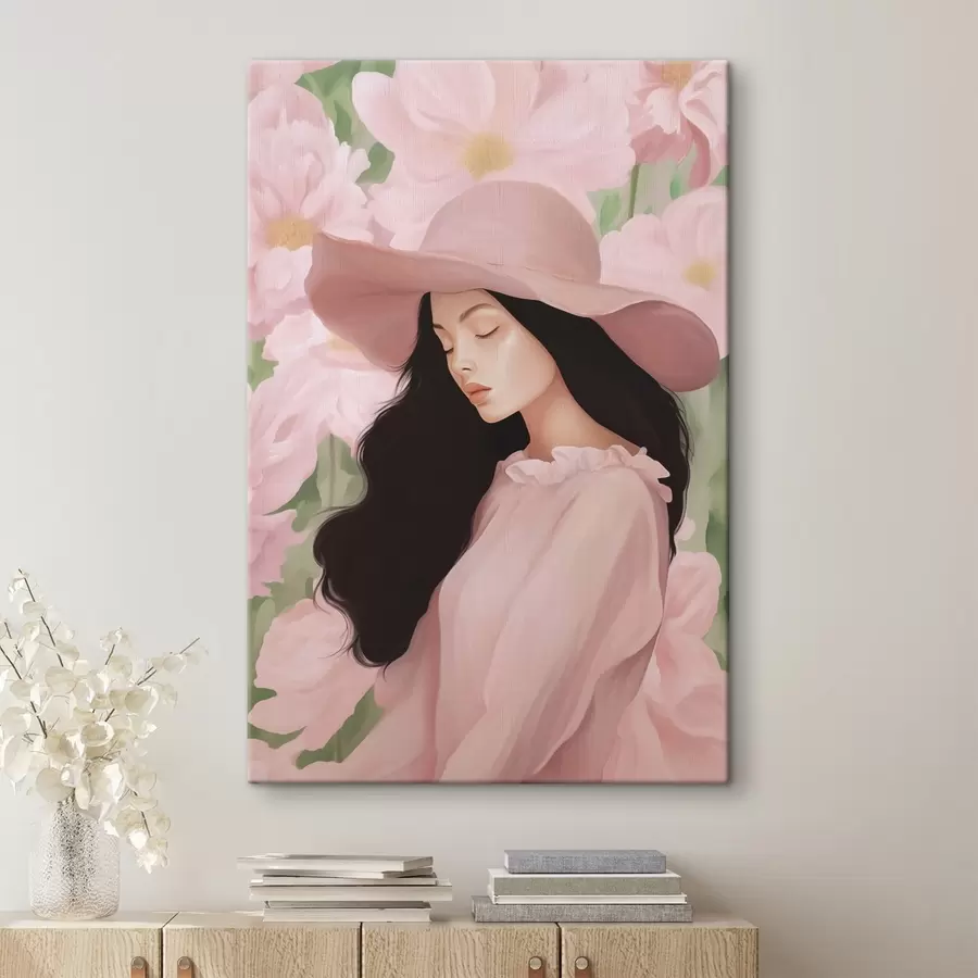 Glezna Meitene cepurē s45677