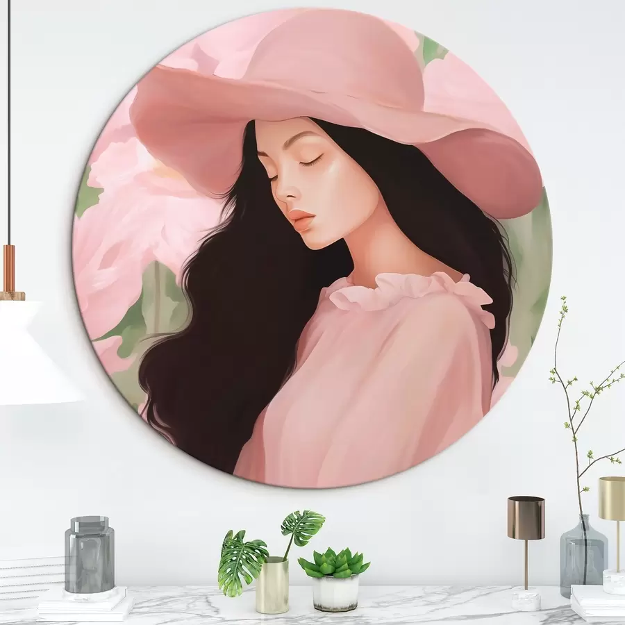 Glezna Meitene cepurē r45677