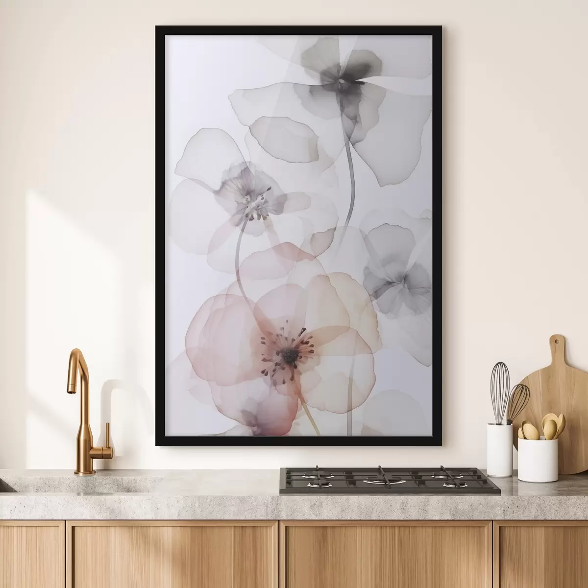 Plakāts Ziedi imitācija akvarelis f45681