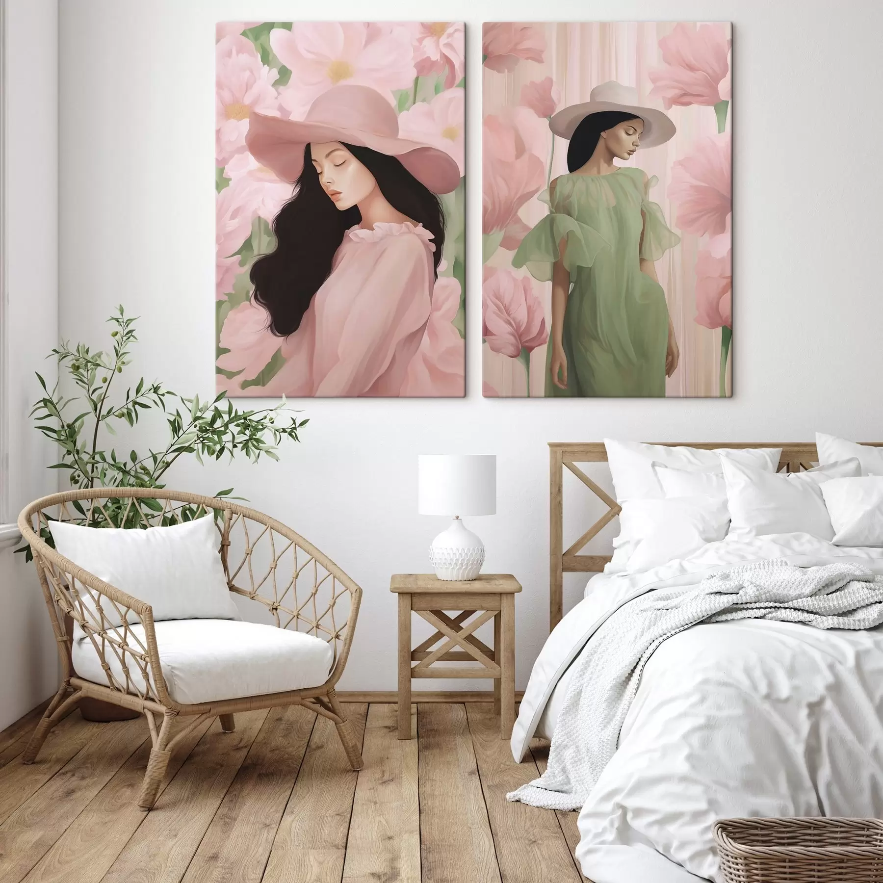 Glezna Meitene cepurē m00678