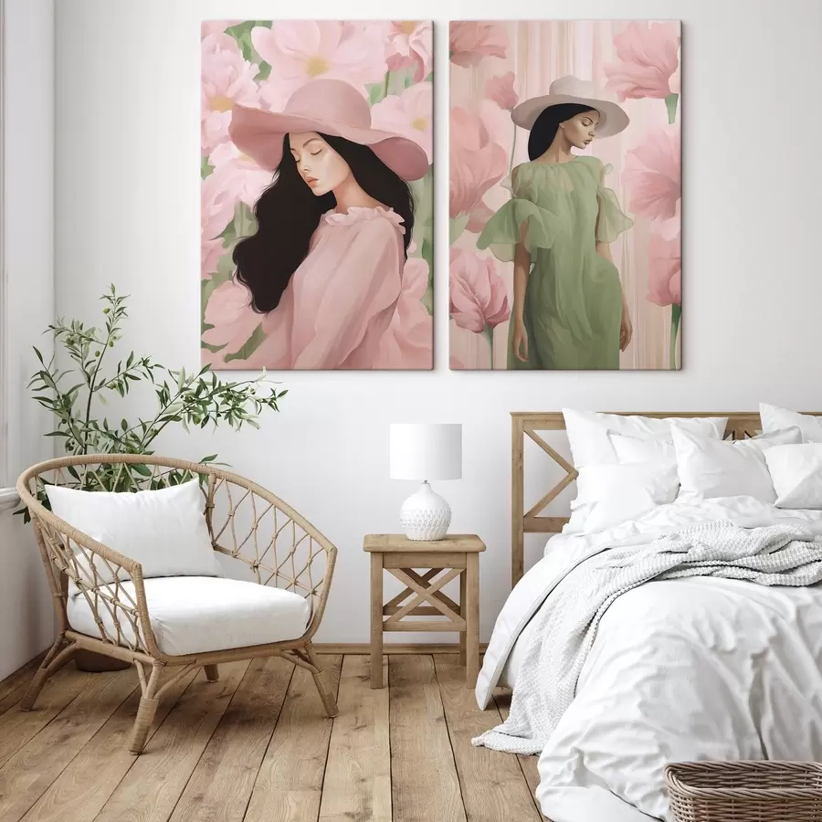 Glezna Meitene cepurē m00678