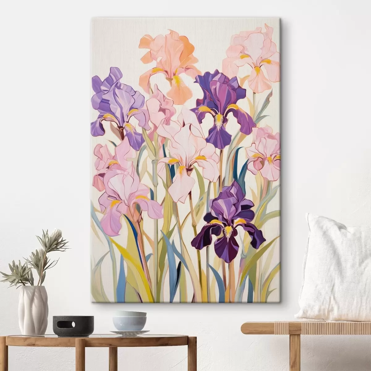 Glezna Īrisi: kompozīcija minimālisma stilā s45596