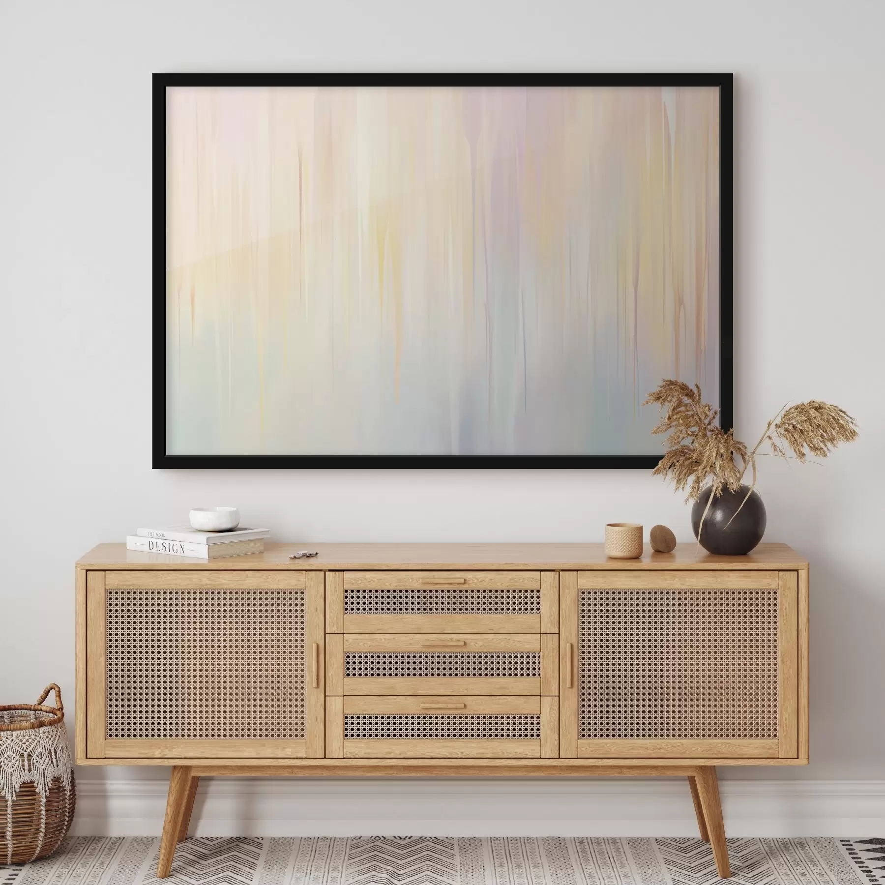 Fototapetes Abstraktas vertikālas svītras pasteļtoņos f45508