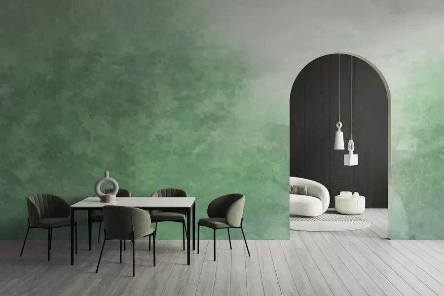 Fototapetes  Lapu imitācija uz betona sienas w04468v2