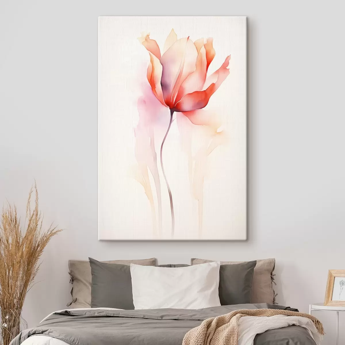 Glezna Ziedu minimālisms akvareļu stilā s45637