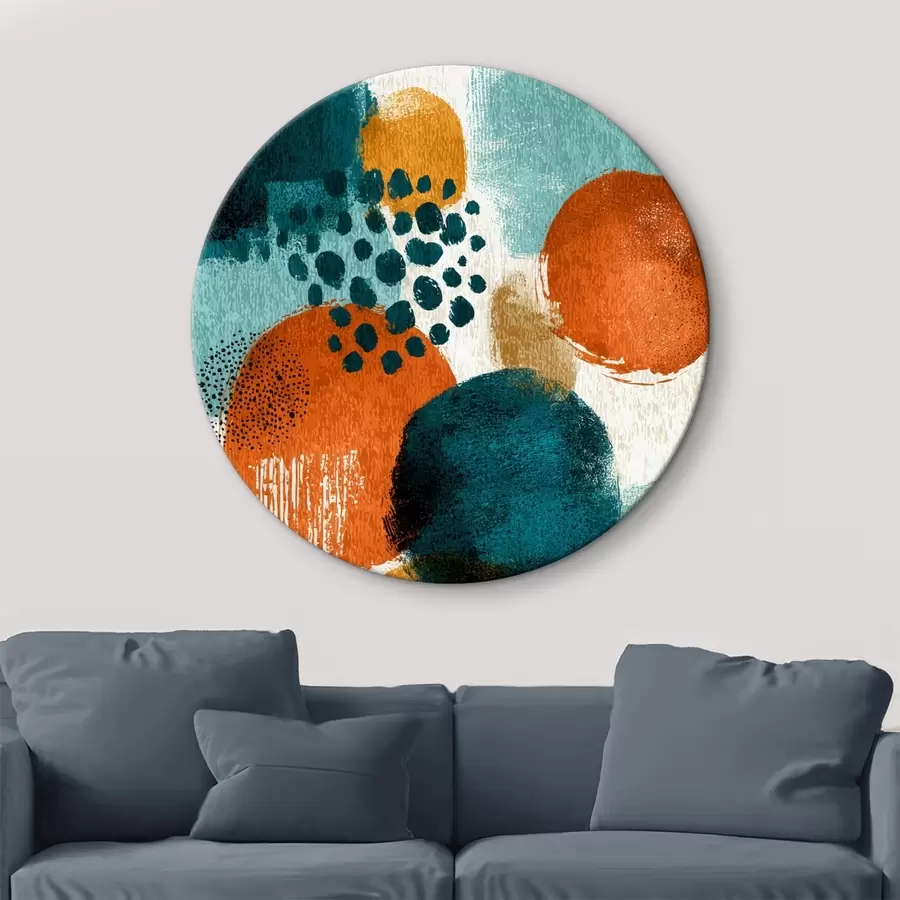 Glezna Spilgtas formas abstraktā glezniecības stilā r45649