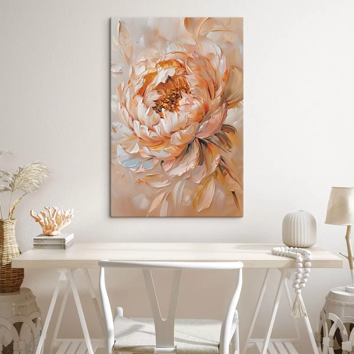 Glezna Delikāta abstrakta peonija s45591