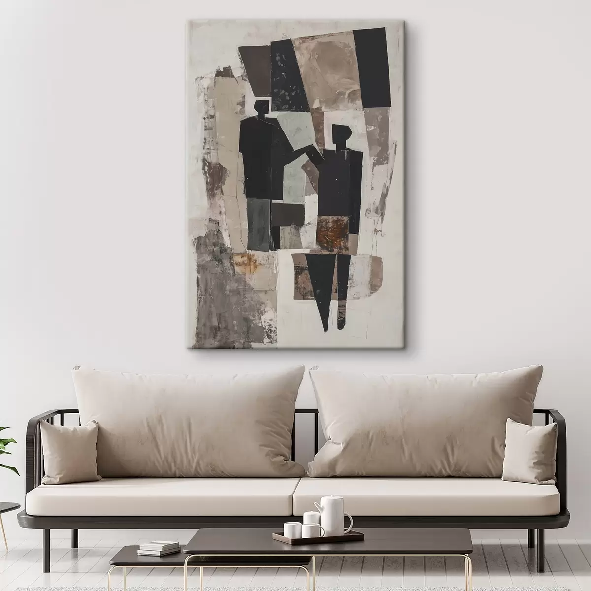 Glezna Abstraktas figūras pāris s45776