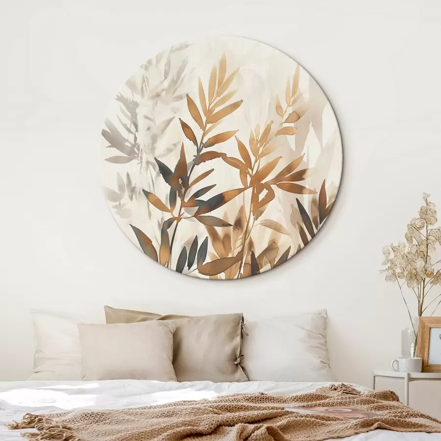 Glezna Delikātas lapu zaras r45752