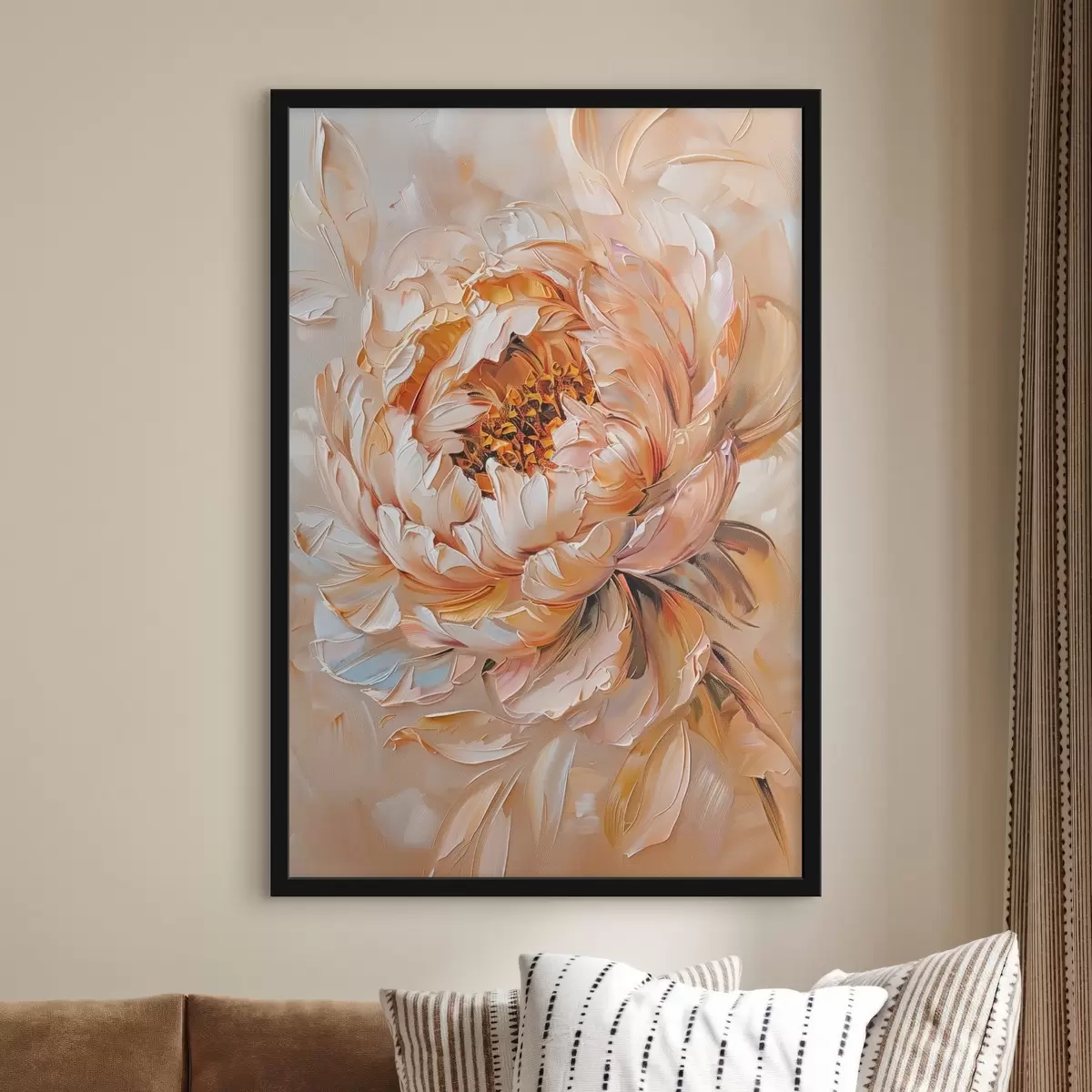 Plakāts Delikāta abstrakta peonija f45591