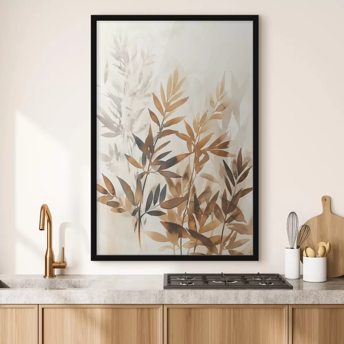 Plakāts Delikātas lapu zaras f45752