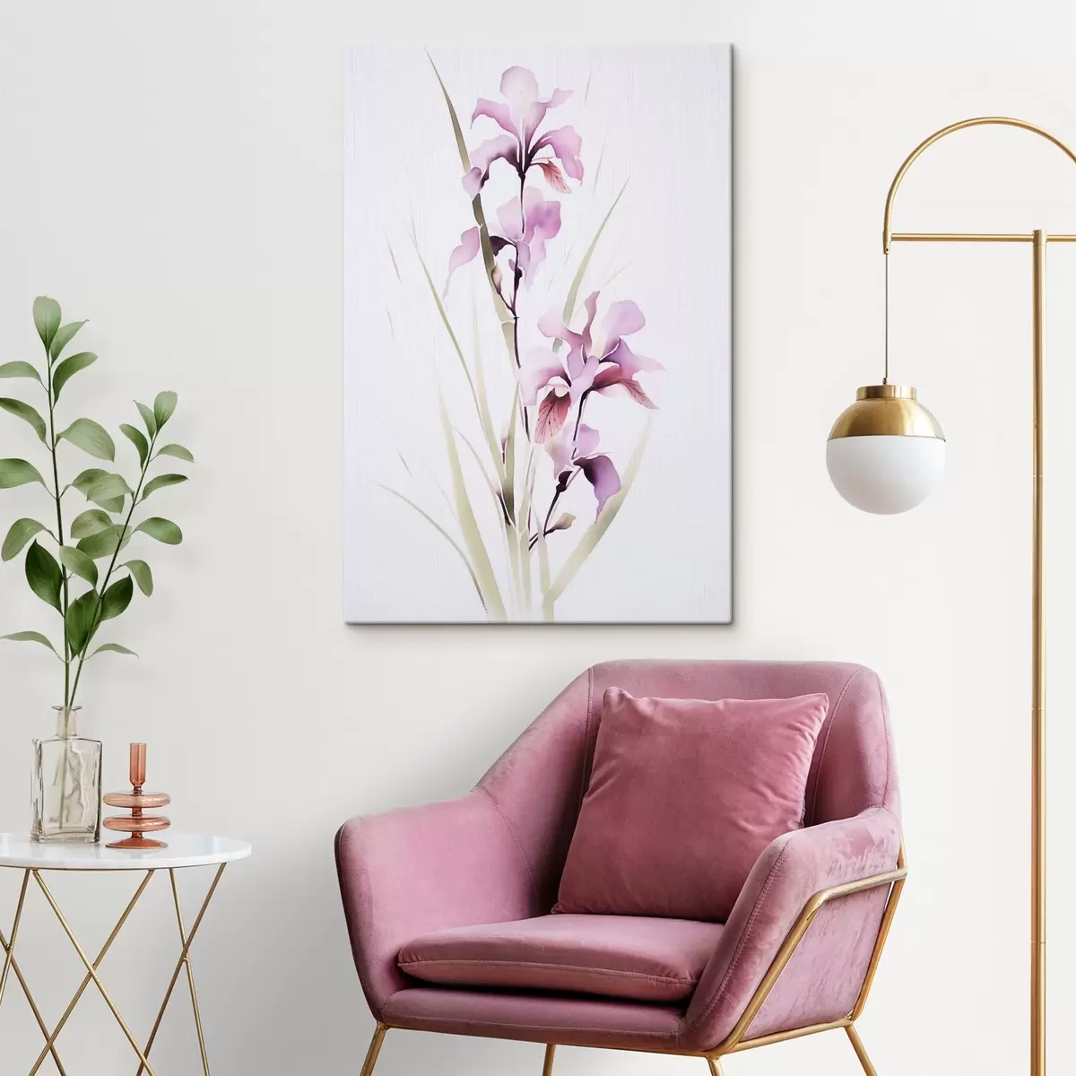 Glezna Ziedi imitācija akvarelis s45763