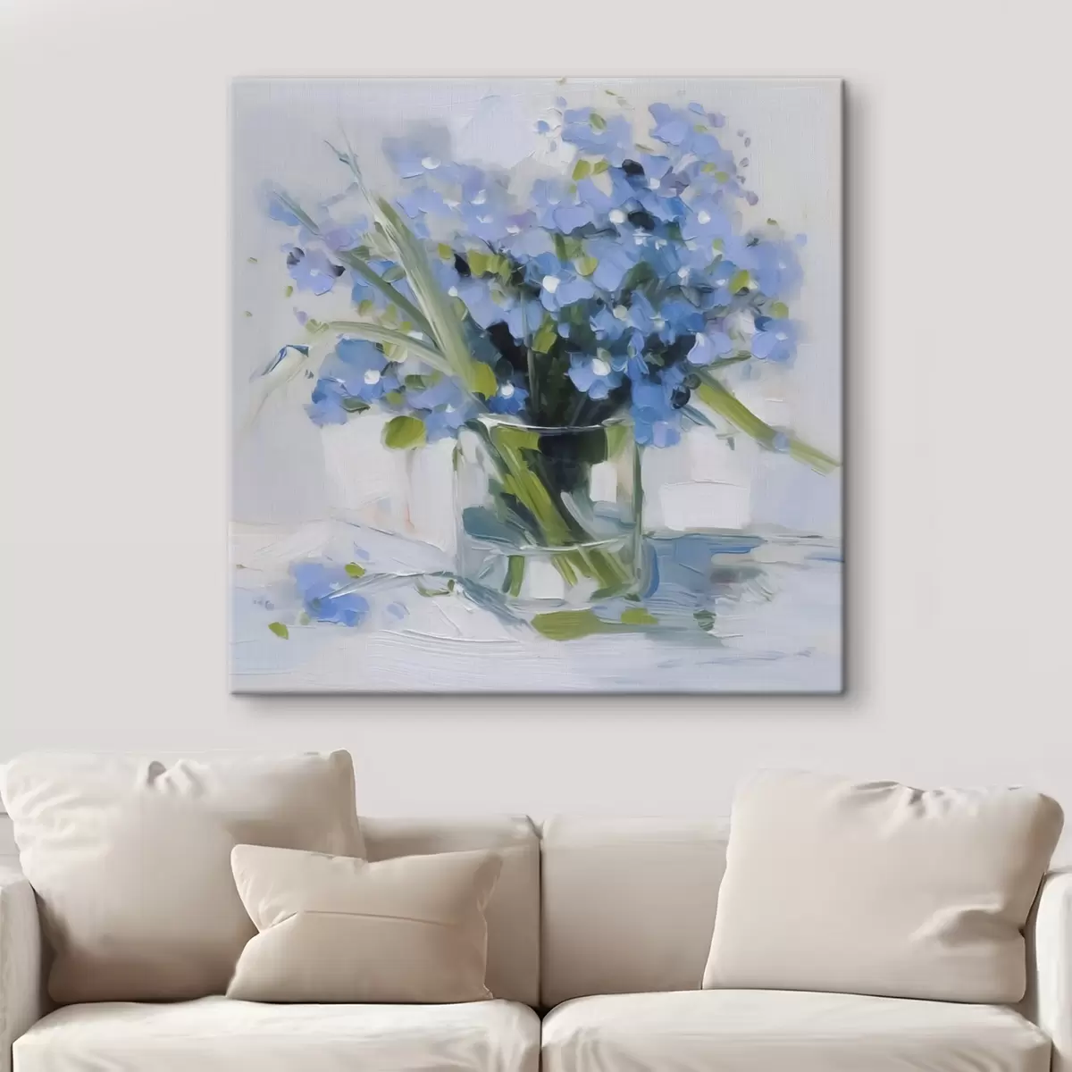 Glezna Delikāti ziedi stikla vāzē s45773