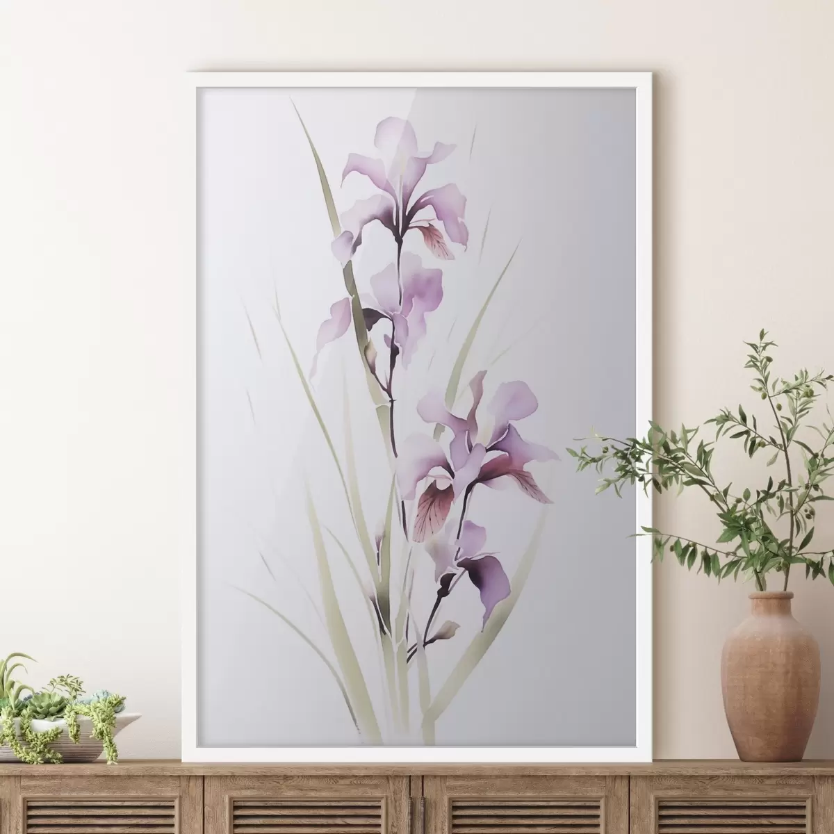 Plakāts Ziedi imitācija akvarelis f45763