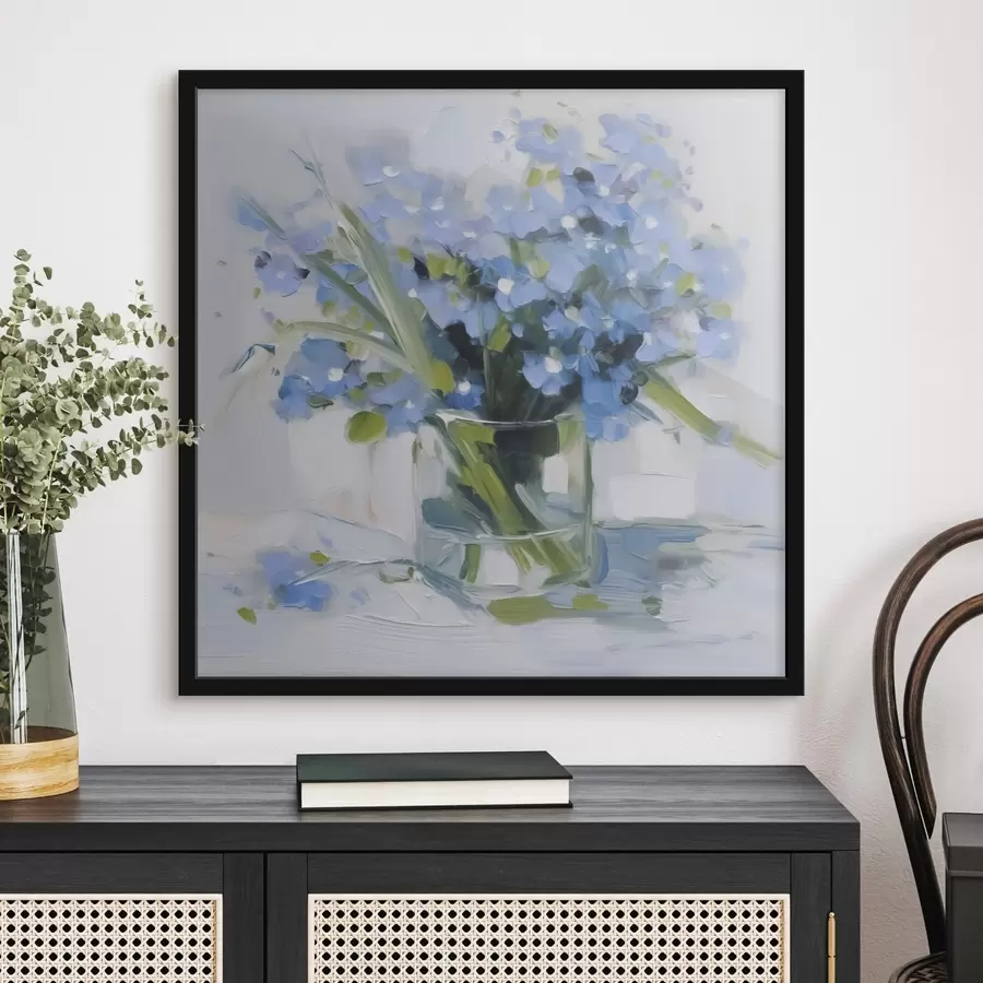 Fototapetes Delikāti ziedi stikla vāzē f45773