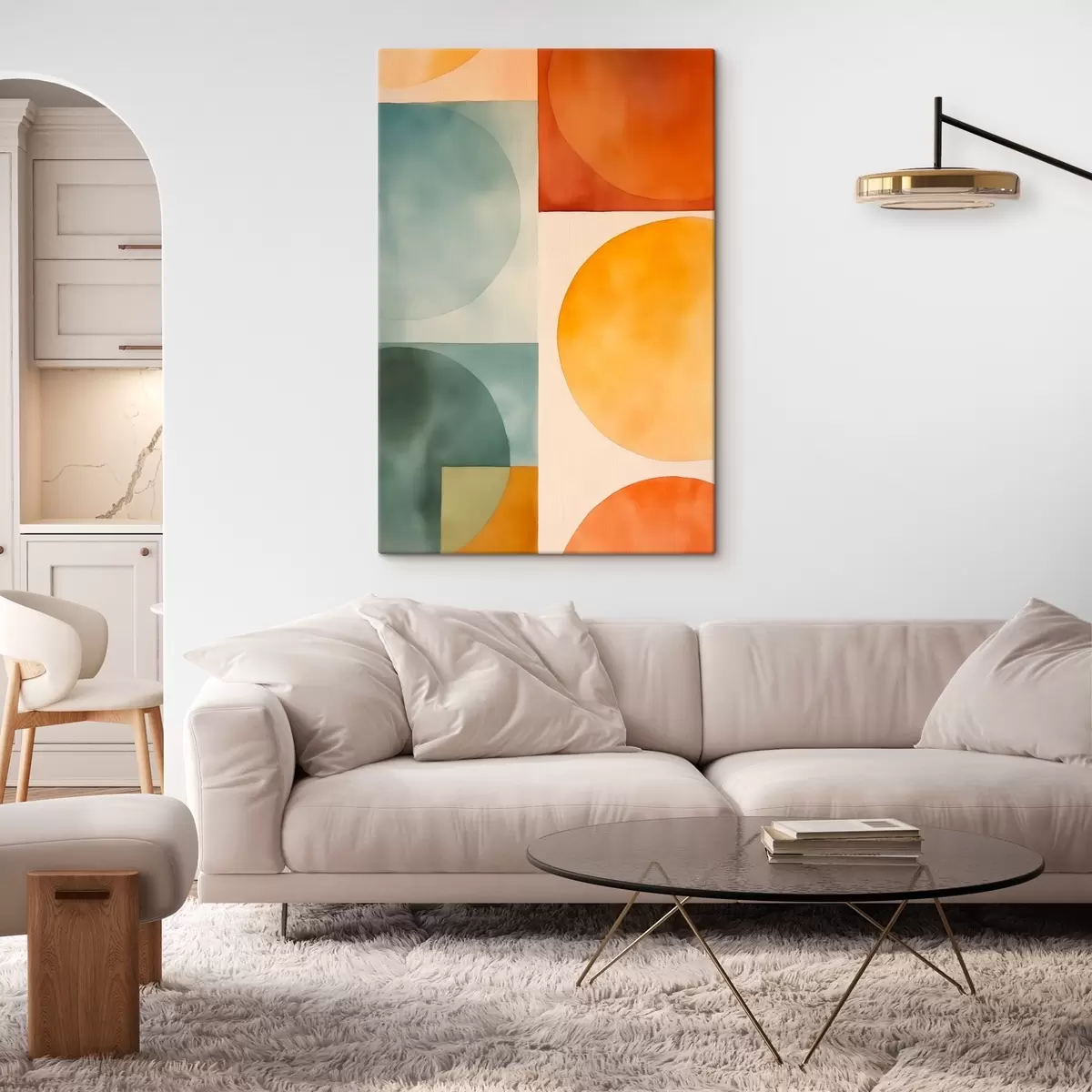 Glezna Ģeometriski abstrakti apļi s45792