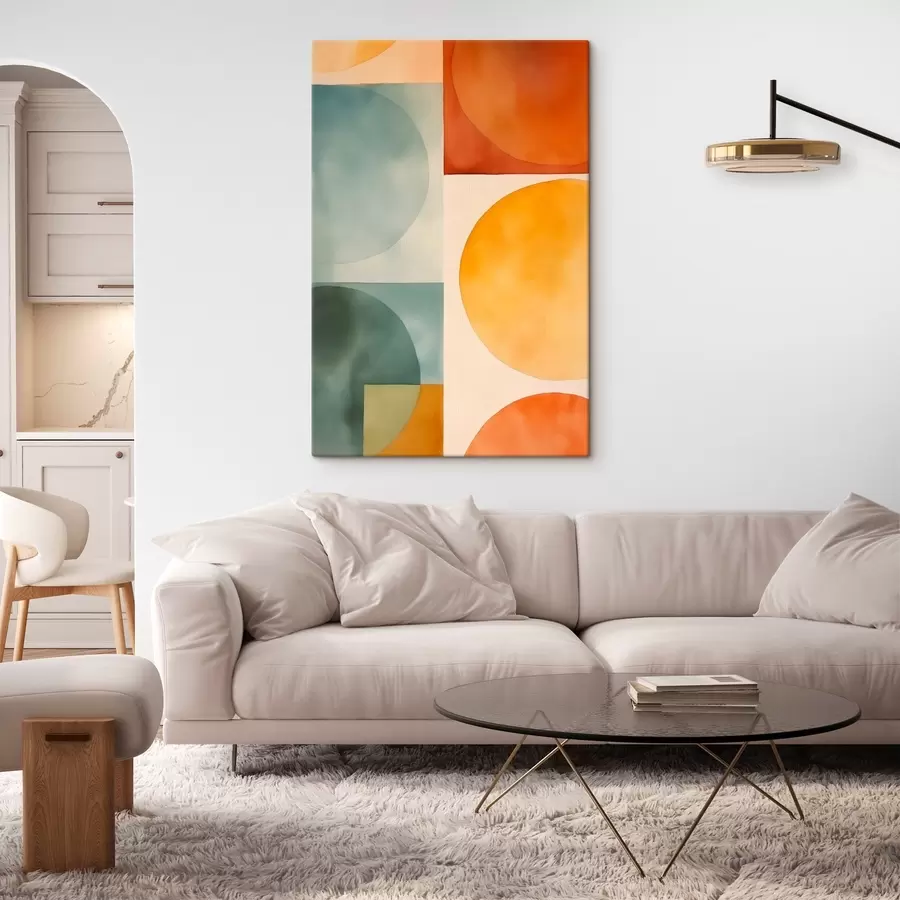 Glezna Ģeometriski abstrakti apļi s45792