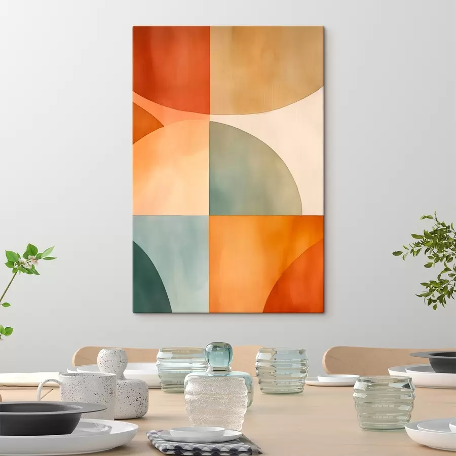 Glezna Ģeometriski abstrakti apļi s45793