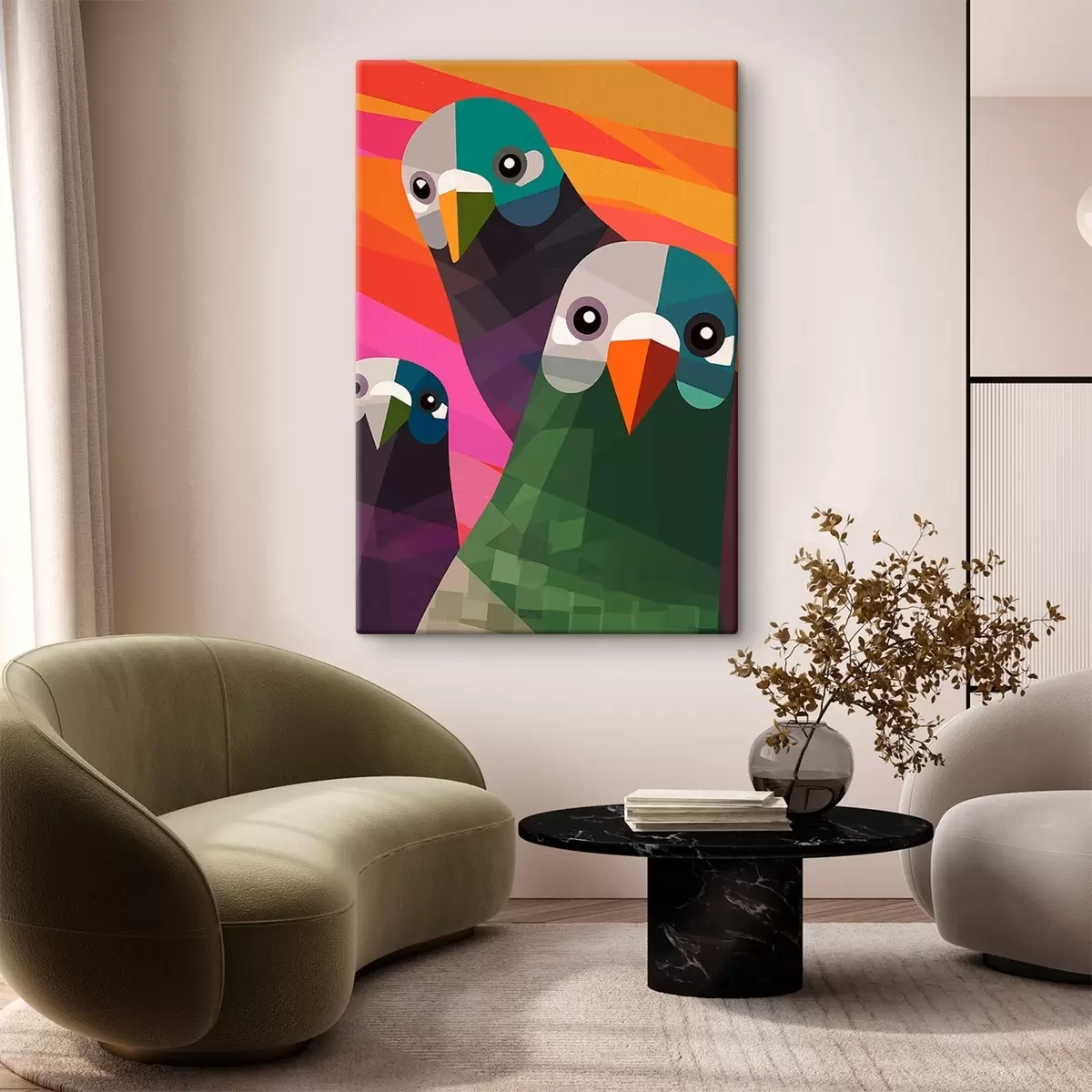 Glezna Trīs baloži s45798