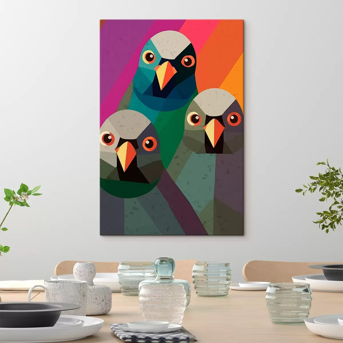 Glezna Trīs baloži s45799