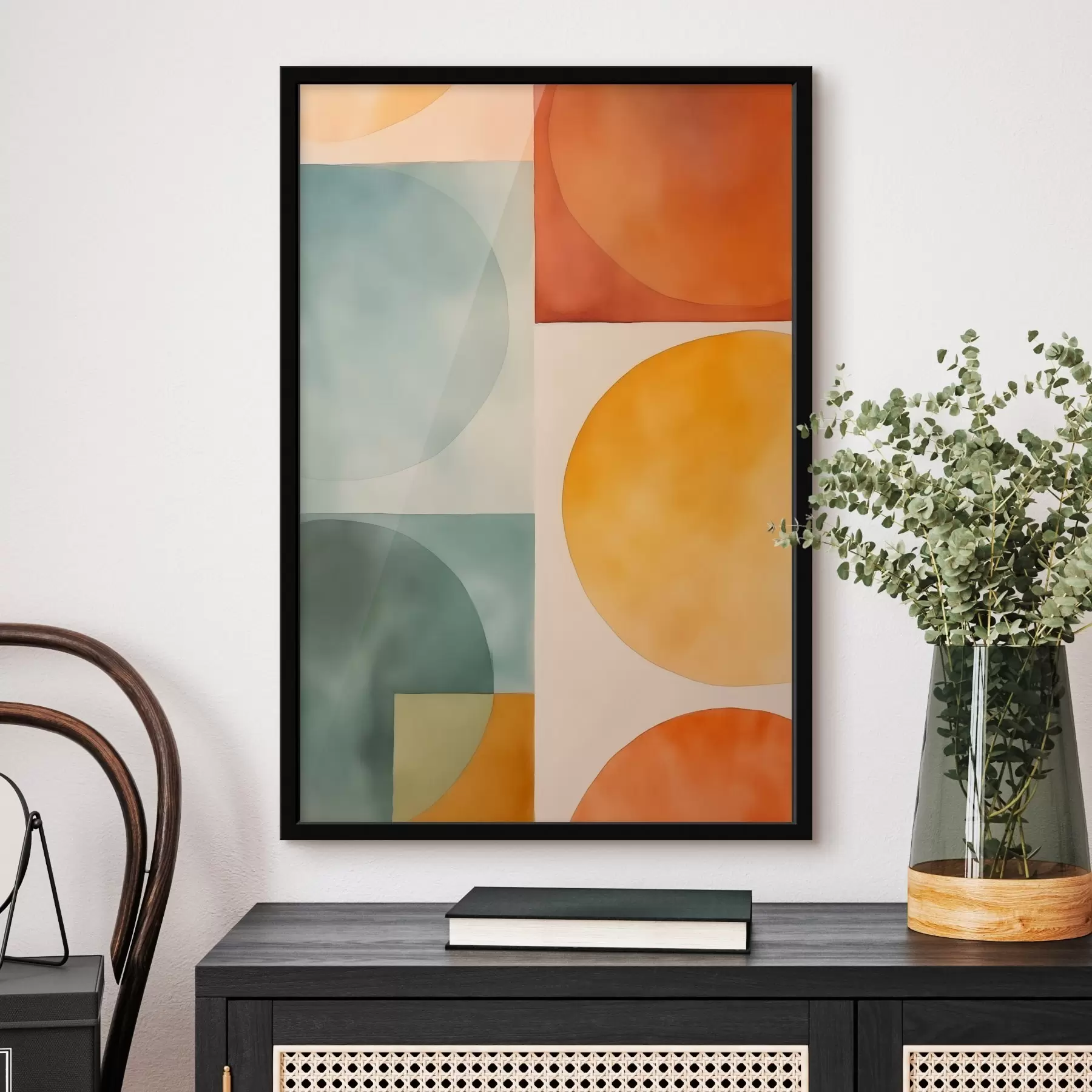 Fototapetes Ģeometriski abstrakti apļi f45792