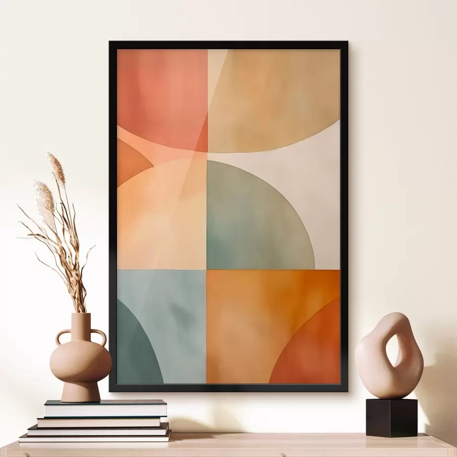 Fototapetes Ģeometriski abstrakti apļi f45793