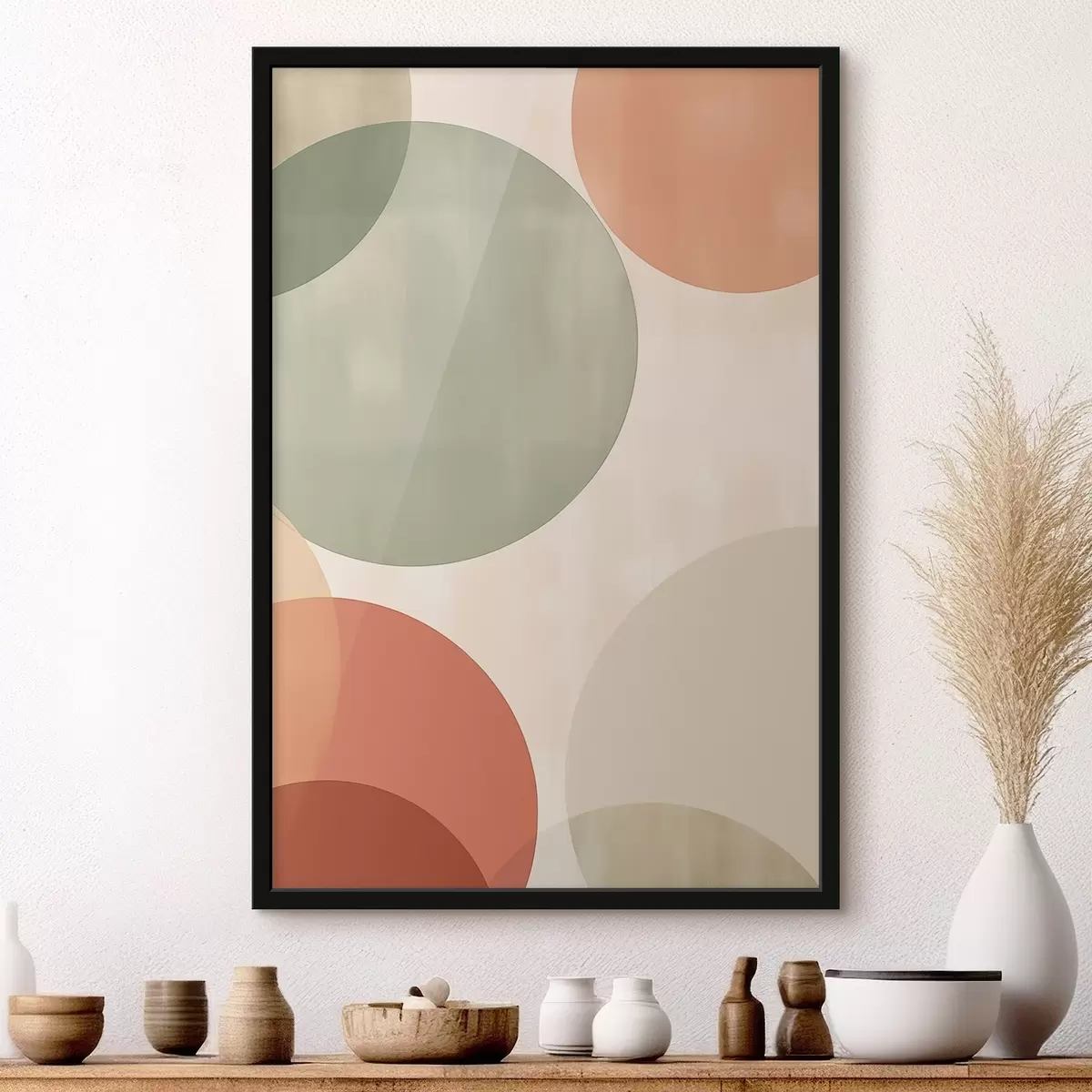 Plakāts Lieli abstrakti apļi f45794