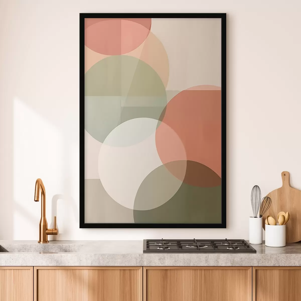 Plakāts Lieli abstrakti apļi f45795