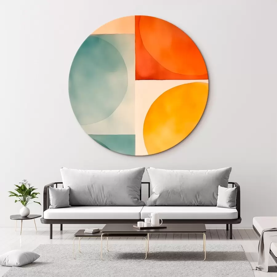 Glezna Ģeometriski abstrakti apļi r45792