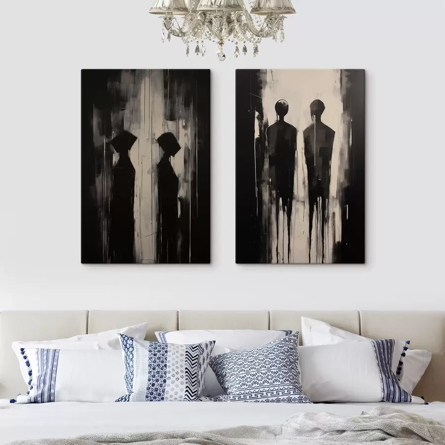 Glezna Cilvēku silueti m00730