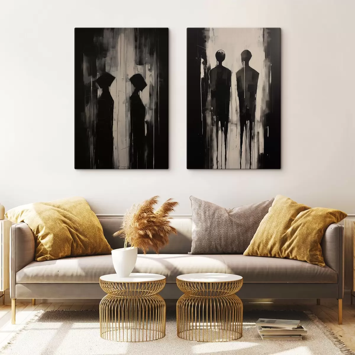 Glezna Cilvēku silueti m00730