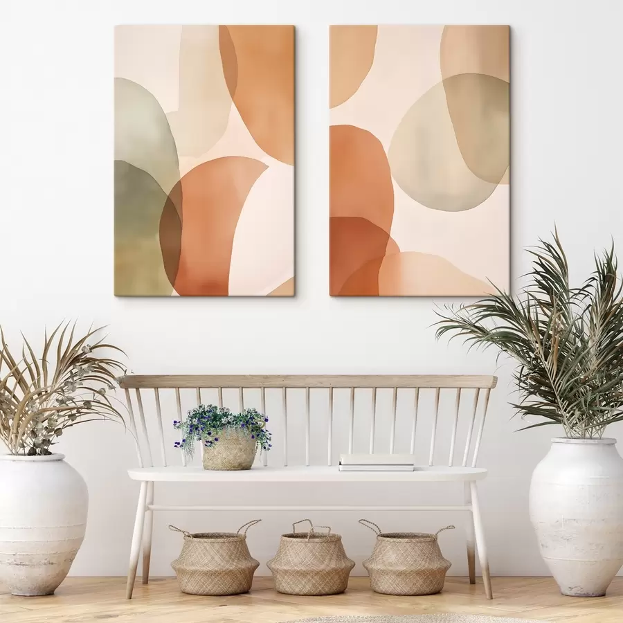 Glezna Krāsaini abstrakti apļi m00731