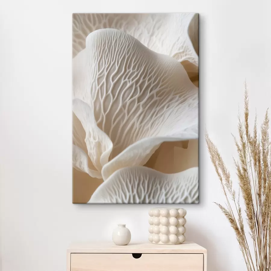 Glezna ziedlapiņas ar vēnām smilškrāsā tonī s45704