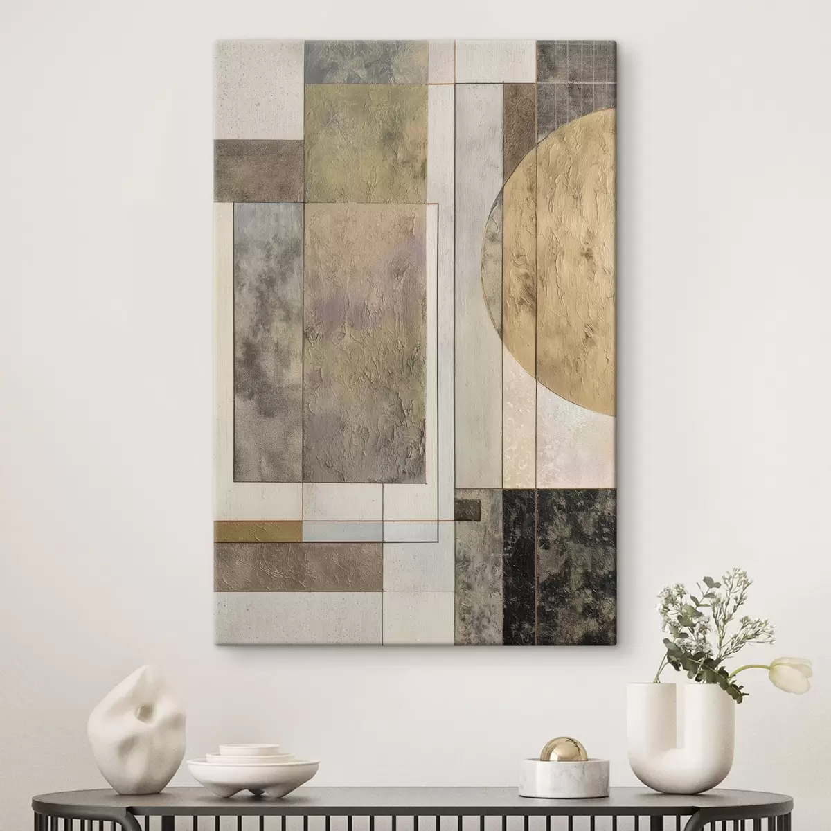 Glezna abstrakta moderna ģeometrija s45730